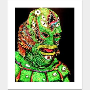 Creature from the lagoon Posters and Art